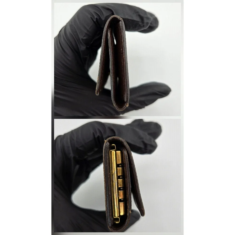 Louis Vuitton 4 Key Holder Damier Ebene Canvas Brown N62631 TH0022 France